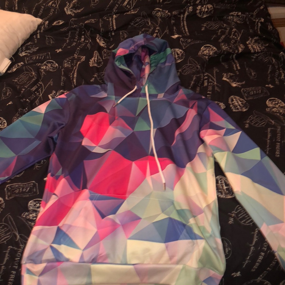 A geometric sweater